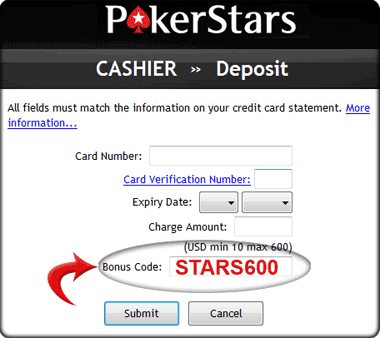 Poker Stars Bonus Code